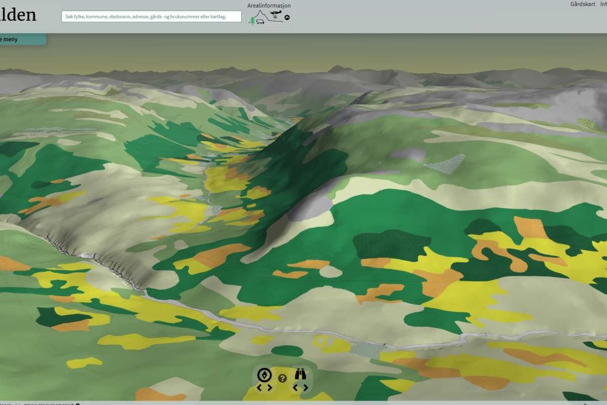 Kilden i 3D _Vinndalen i Oppdal kommune, Trøndelag