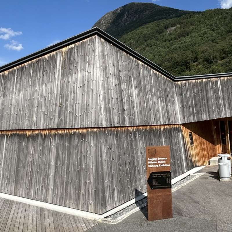 Besøkssenteret til Borgund Stavkirke i Lærdal kommune i Vestland fylke