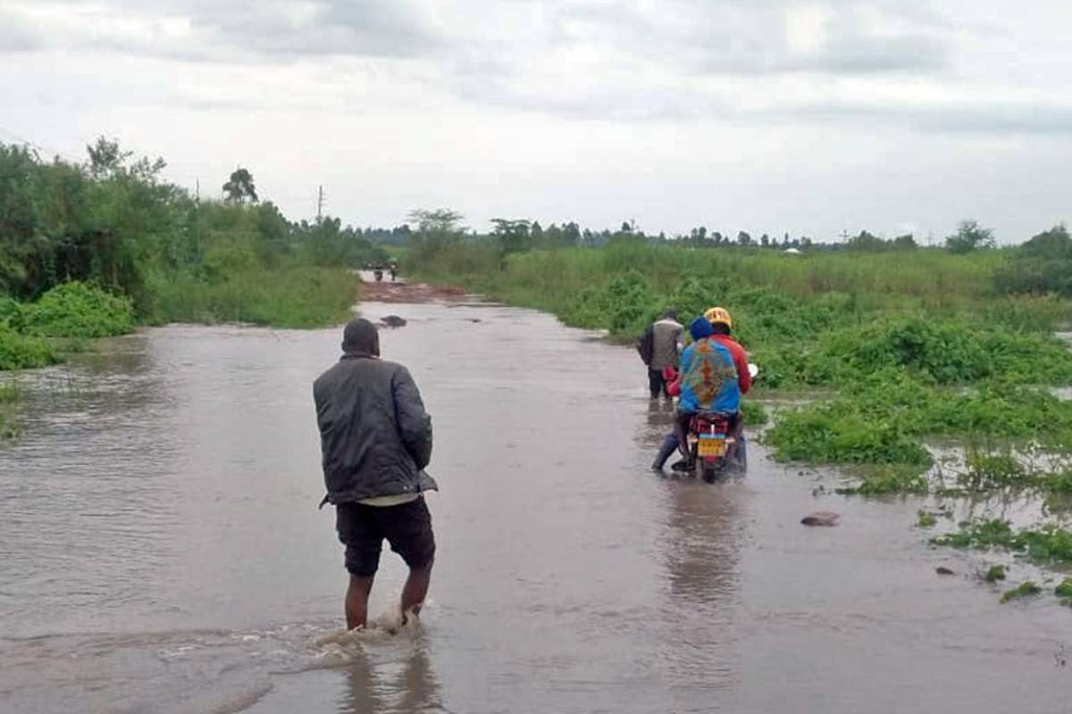 Flooded road