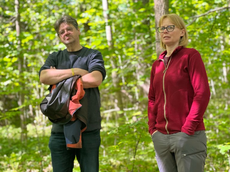 Prosjektledere for EdelFramtid, NIBIO-forskere Mari Mette Tollefsrud og Ari Hietala. Foto: Kathrine Torday Gulden