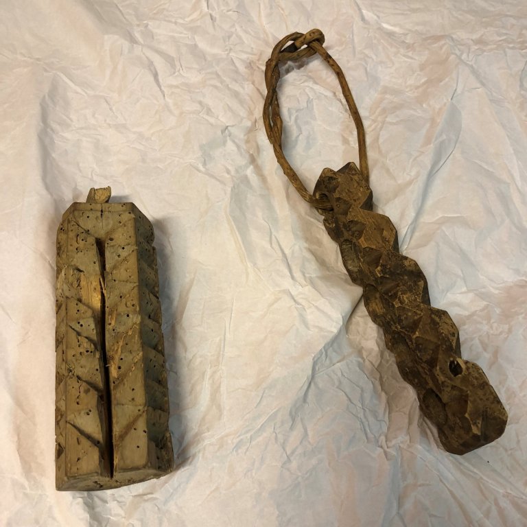 Gjærstokk på Voss museum: Kveik skil seg genetisk tydeleg frå annan europeisk ølgjær, og kanskje stammar kveik-gjær genetisk frå den første domestiseringinga av gjær i Asia for minst 4000-8000 år sidan. Foto: Hans Geir Eiken / NIBIO