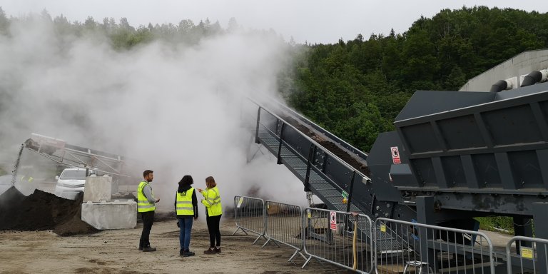 SoilSteam har utviklet teknologi for varmebehandling av biologisk forurenset matjord og andre ressurser som etter dagens regler blir deponert som avfall. Foto: Therese With Berge
