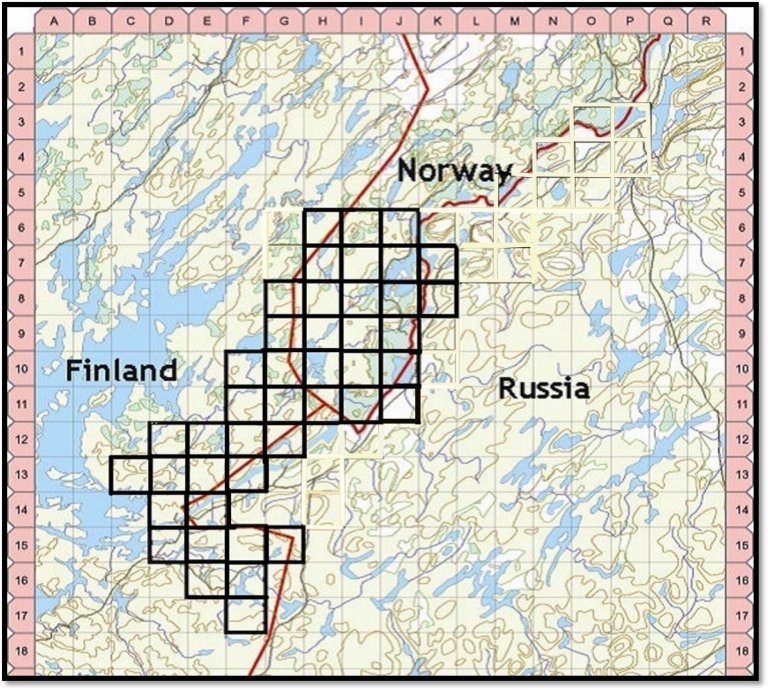 Studieområdet i 2023 inkluderte områder i Norge (Øvre Pasvik) og Finland (Inari). Området ble delt inn i 43 kvadrater (5 km x 5 km) med én hårfelle i hver rute. Hårfellene ble flyttet til en annen punkt innenfor samme kvadrat halvveis i innsamlingsperioden (etter fire uker).