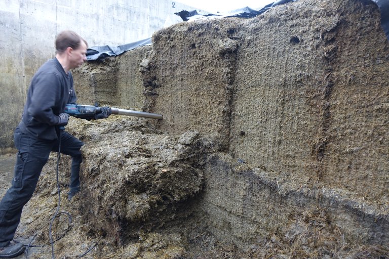 Prøvetaking plansilo