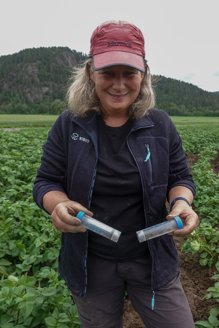 NIBIO-forsker Annette Folkedal Schjøll. Foto: Morten Günther