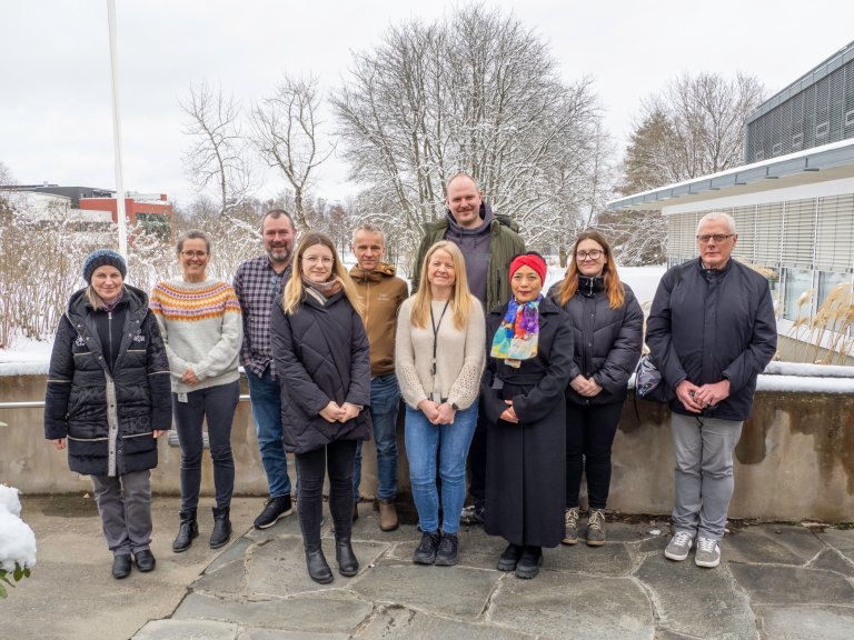 Prosjektgruppa samlet til møte på Ås. Foto: Dag-Ragnar Blystad