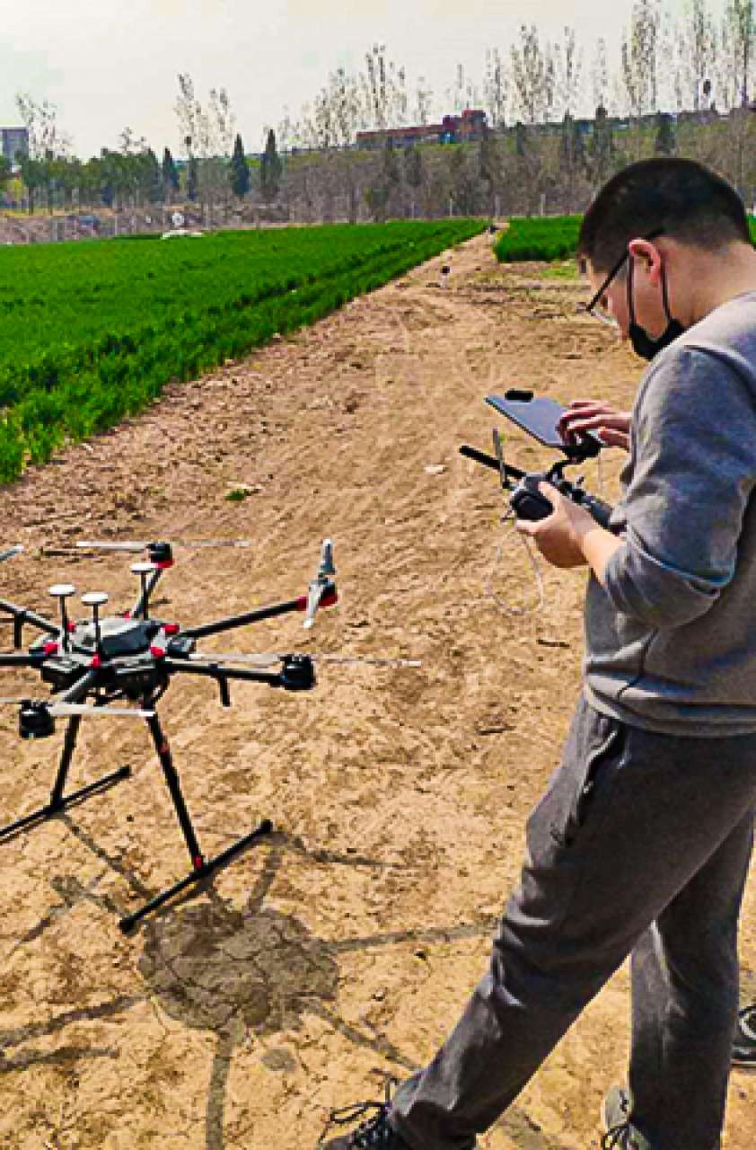 Drone og dronefører i Kina