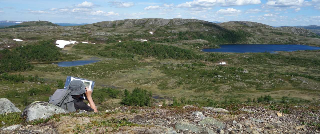 Yngve kartlegger Hitterdalen_RAM