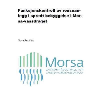 Funksjonskontroll av renseanlegg